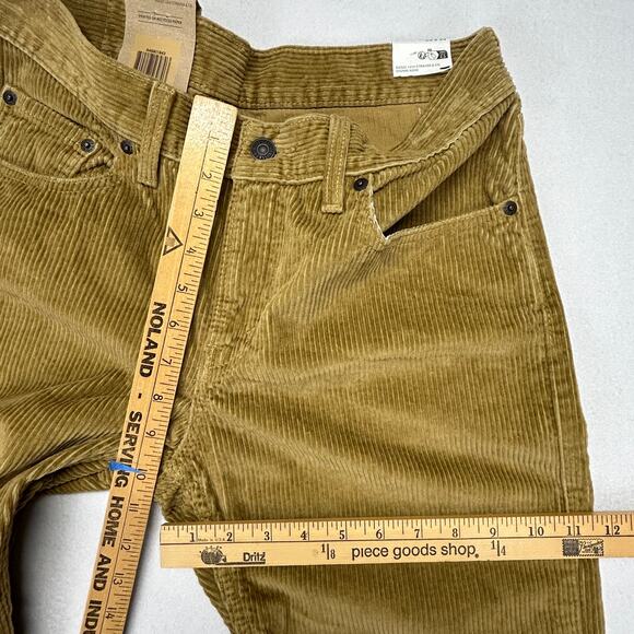 Levis Pants Womens 30x29 Brown Corduroy Stretch Preppy Casual NWT IRREGULAR 5222 - Picture 7 of 13